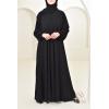 Abaya Dubaï Umbrella en jazz Hurija Noir