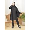 Burkini long hijab slip-on TWIL Black