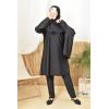 Burkini long hijab slip-on TWIL Black