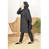 Burkini long hijab slip-on TWIL Black