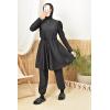 Women's long black burkini