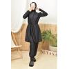 Women's long black burkini